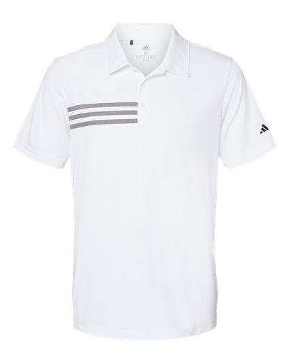 Adidas 3-Stripes Chest Polo A324 Custom Embroidered Business Logo