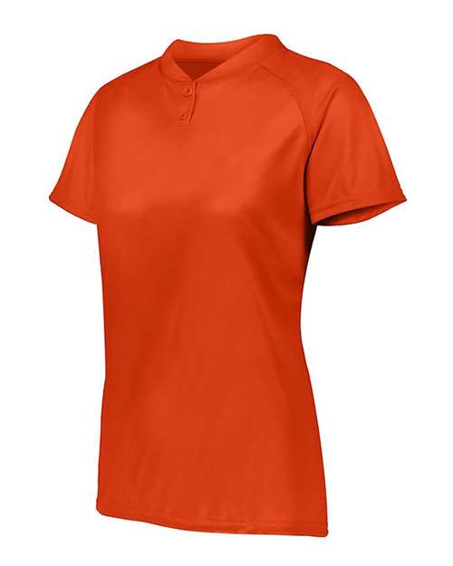 Augusta Sportswear Women's Attain Two-Button Jersey 1567 Orange