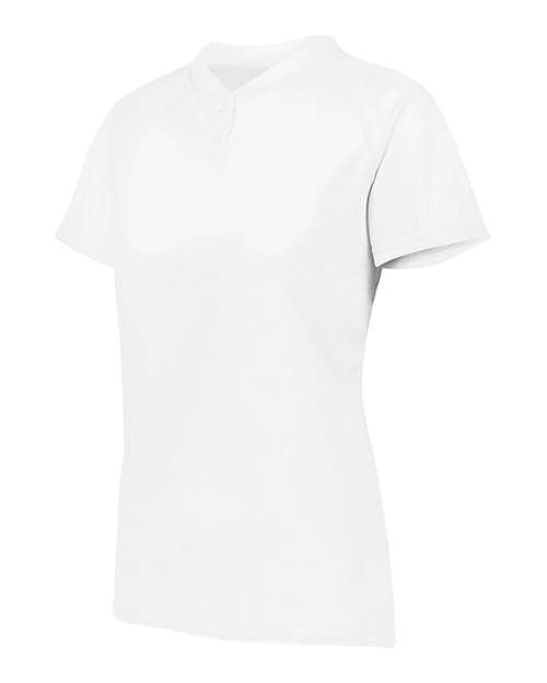 Augusta Sportswear Women's Attain Two-Button Jersey 1567 White
