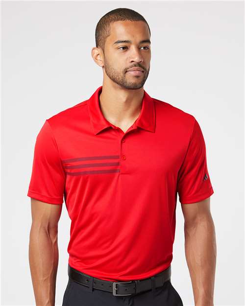 Adidas 3-Stripes Chest Polo A324 Custom Embroidered Business Logo