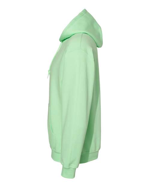 Gildan Heavy Blend™ Hooded Sweatshirt 18500 Mint Green Custom Embroidered Business Logo