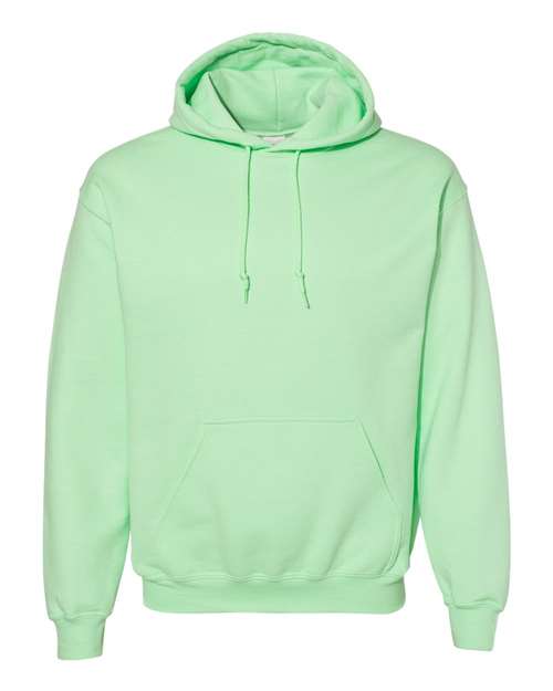 Gildan Heavy Blend™ Hooded Sweatshirt 18500 Mint Green Custom Embroidered Business Logo