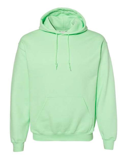 Gildan Heavy Blend™ Hooded Sweatshirt 18500 Mint Green Custom Embroidered Business Logo