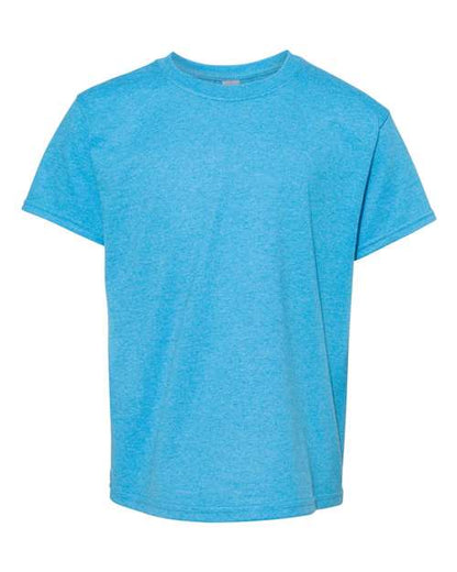 Gildan Heavy Cotton™ Youth T-Shirt 5000B Heather Red Custom Embroidered Business Logo