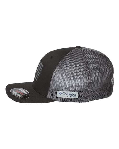 Columbia PFG Fish Flag Mesh™ Flexfit® Cap 183681 Custom Embroidered Business Logo