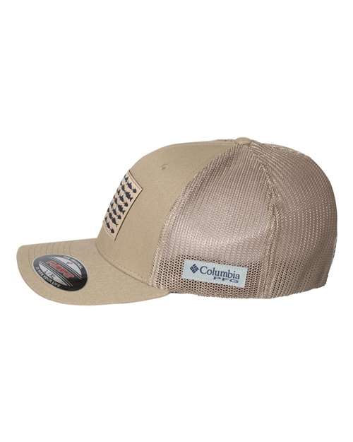 Columbia PFG Fish Flag Mesh™ Flexfit® Cap 183681 Custom Embroidered Business Logo