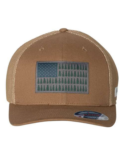 Columbia PFG Tree Flag Mesh™ Flexfit® Cap 183710 Custom Embroidered Business Logo