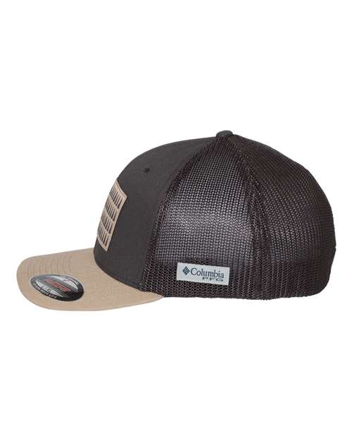 Columbia PFG Tree Flag Mesh™ Flexfit® Cap 183710 Custom Embroidered Business Logo