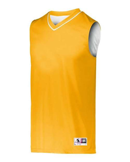 Custom EmbroideredAugusta Sportswear Men's Reversible Two Color Jersey 7720 Gold/ White