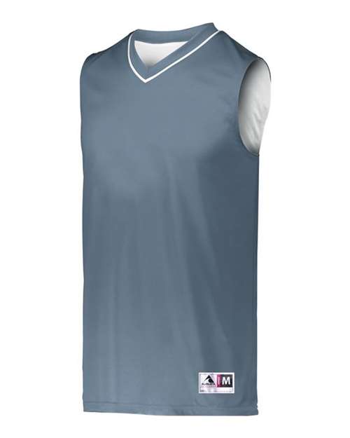 Custom EmbroideredAugusta Sportswear Men's Reversible Two Color Jersey 7720 Graphite/ White