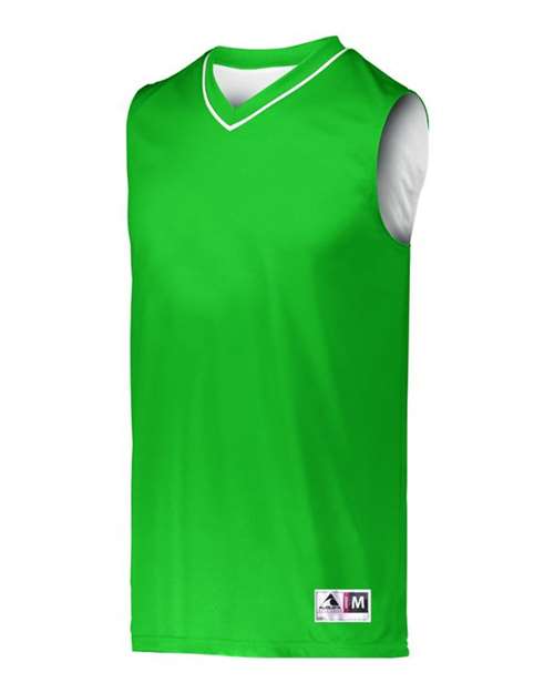 Custom EmbroideredAugusta Sportswear Men's Reversible Two Color Jersey 7720 Kelly/ White