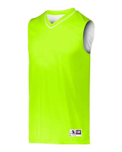 Custom EmbroideredAugusta Sportswear Men's Reversible Two Color Jersey 7720 Lime/ White