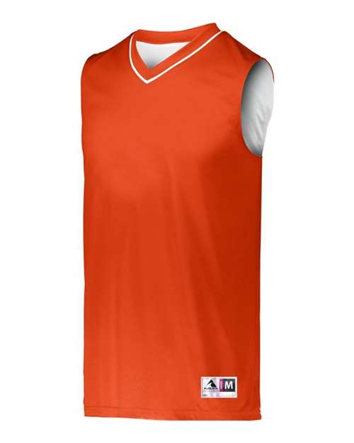 Custom EmbroideredAugusta Sportswear Men's Reversible Two Color Jersey 7720 Orange/ White