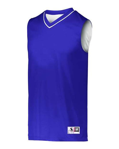 Custom EmbroideredAugusta Sportswear Men's Reversible Two Color Jersey 7720 Purple/ White