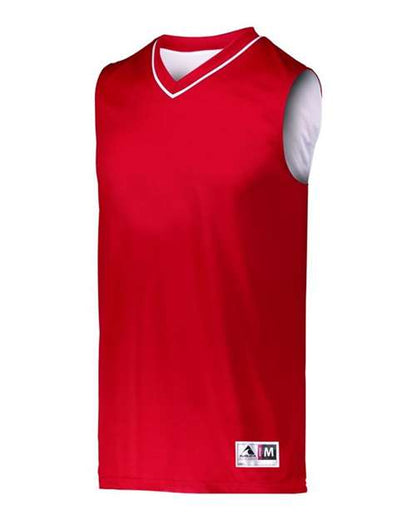 Custom EmbroideredAugusta Sportswear Men's Reversible Two Color Jersey 7720 Red/ White