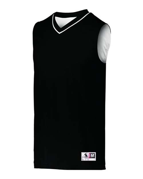 Custom EmbroideredAugusta Sportswear Youth Reversible Two Color Jersey 7722 Black/ White
