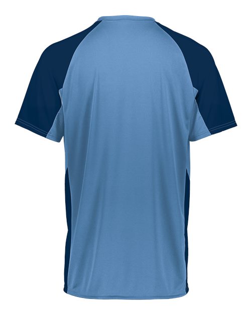 Augusta Sportswear Youth Cutter Jersey 1518 Columbia Blue/ Navy