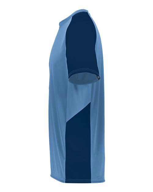 Augusta Sportswear Youth Cutter Jersey 1518 Columbia Blue/ Navy