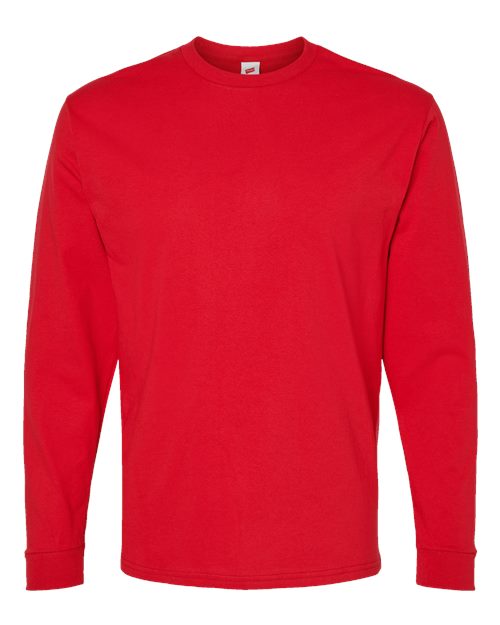 Hanes Essential-T Long Sleeve T-Shirt 5286 Athletic Red