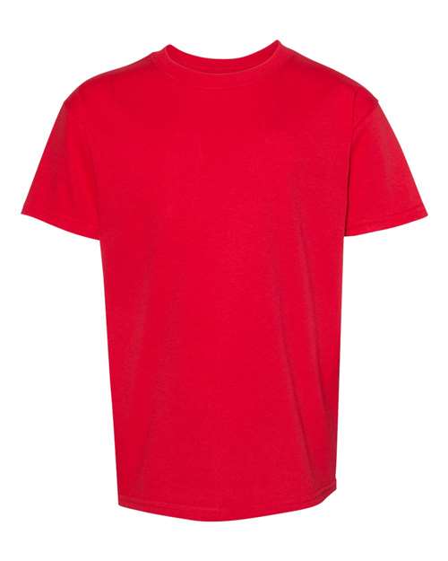Hanes Essential-T Youth T-Shirt 5480 Athletic Red