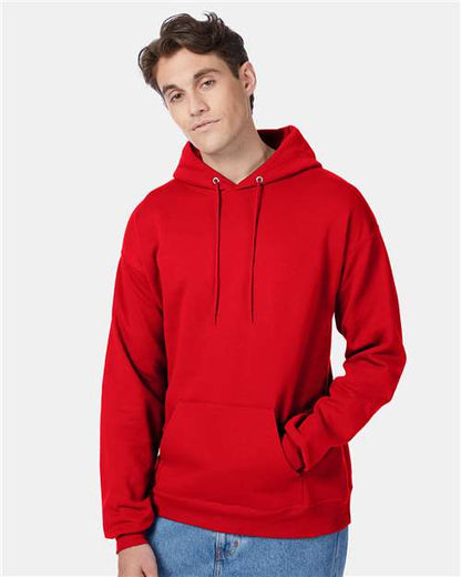 Custom Embroidered  Hanes Ecosmart® Hooded Sweatshirt P170 Athletic Red