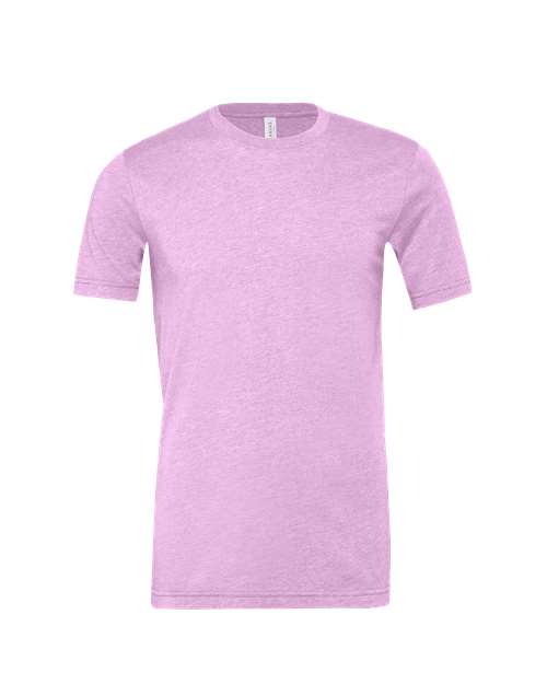 BELLA + CANVAS CVC Jersey Tee 3001CVC Heather Prism Lilac Custom Embroidered Business Logo