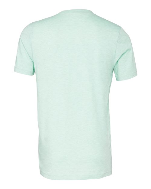 BELLA + CANVAS CVC Jersey Tee 3001CVC Heather Prism Mint Custom Embroidered Business Logo