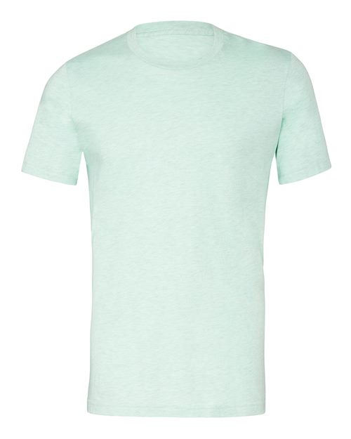 BELLA + CANVAS CVC Jersey Tee 3001CVC Heather Prism Mint Custom Embroidered Business Logo