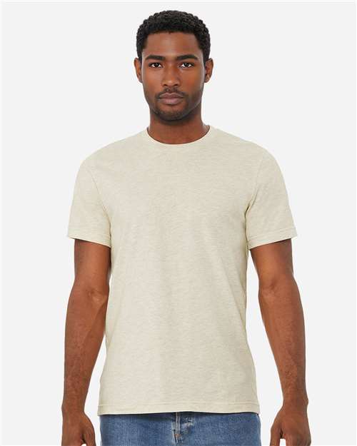 BELLA + CANVAS CVC Jersey Tee 3001CVC Heather Prism Natural