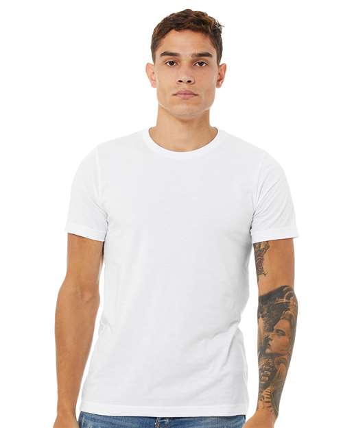BELLA + CANVAS CVC Jersey Tee 3001CVC Solid White Blend