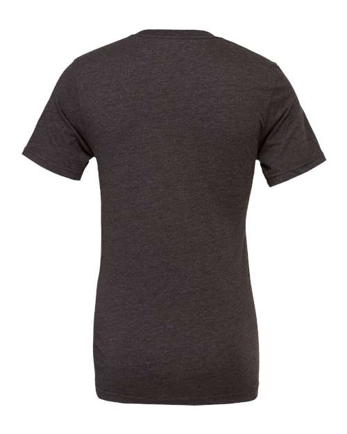 BELLA + CANVAS CVC Jersey Tee 3001CVC Dark Grey Heather Custom Embroidered Business Logo