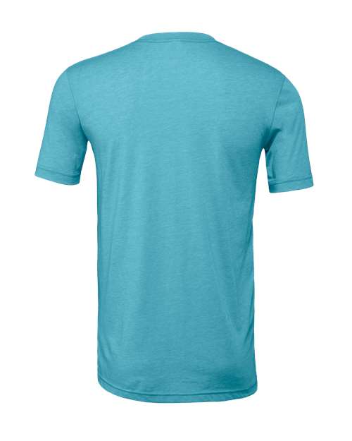 BELLA + CANVAS CVC Jersey Tee 3001CVC Heather Aqua Custom Embroidered Business Logo