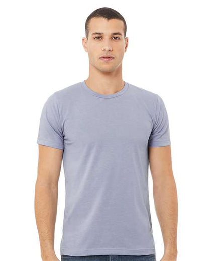 BELLA + CANVAS CVC Jersey Tee 3001CVC Heather Blue Storm