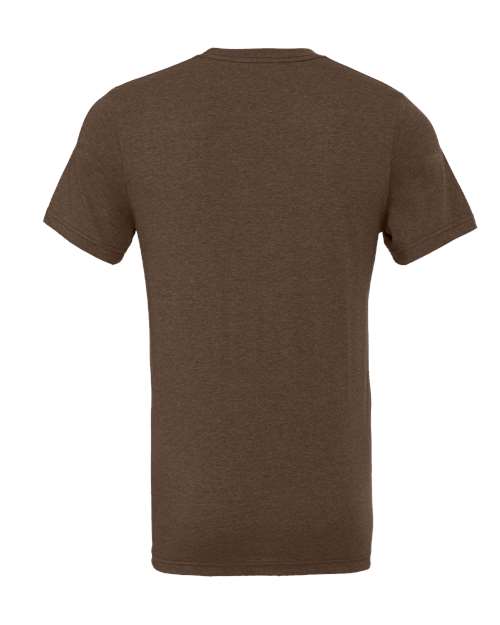 BELLA + CANVAS CVC Jersey Tee 3001CVC Heather Brown Custom Embroidered Business Logo