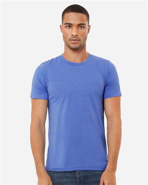 BELLA + CANVAS CVC Jersey Tee 3001CVC Heather Columbia Blue