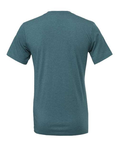 BELLA + CANVAS CVC Jersey Tee 3001CVC Heather Deep Teal Custom Embroidered Business Logo