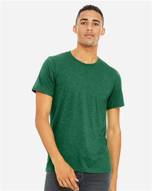 BELLA + CANVAS CVC Jersey Tee 3001CVC Heather Grass Green