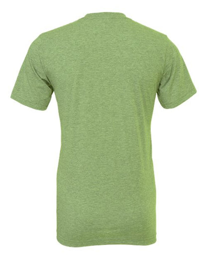 BELLA + CANVAS CVC Jersey Tee 3001CVC Heather Green Custom Embroidered Business Logo
