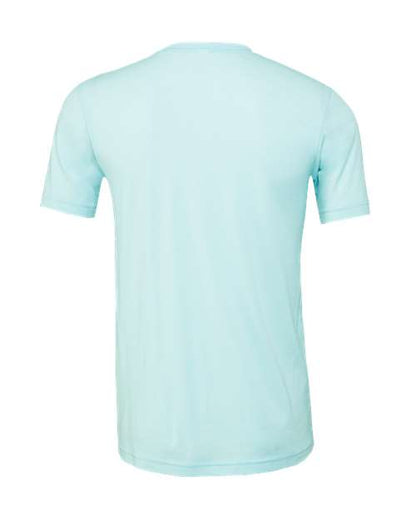 BELLA + CANVAS CVC Jersey Tee 3001CVC Heather Ice Blue Custom Embroidered Business Logo