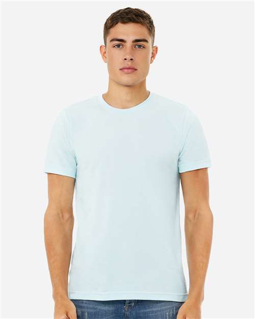 BELLA + CANVAS CVC Jersey Tee 3001CVC Heather Ice Blue