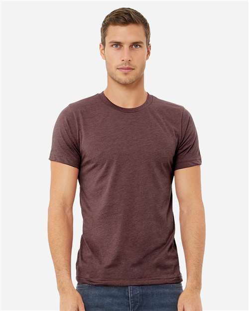 BELLA + CANVAS CVC Jersey Tee 3001CVC Heather Maroon
