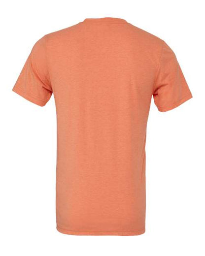 BELLA + CANVAS CVC Jersey Tee 3001CVC Heather Orange Custom Embroidered Business Logo