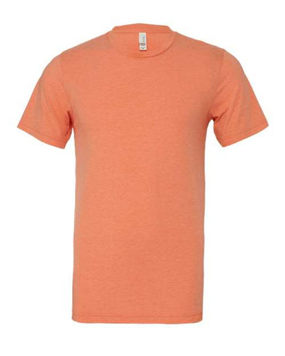 BELLA + CANVAS CVC Jersey Tee 3001CVC Heather Orange Custom Embroidered Business Logo