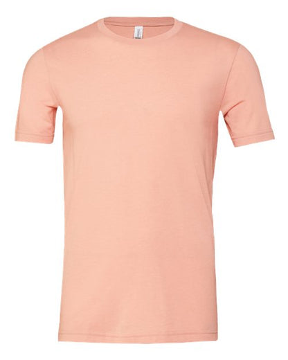 BELLA + CANVAS CVC Jersey Tee 3001CVC Heather Peach Custom Embroidered Business Logo