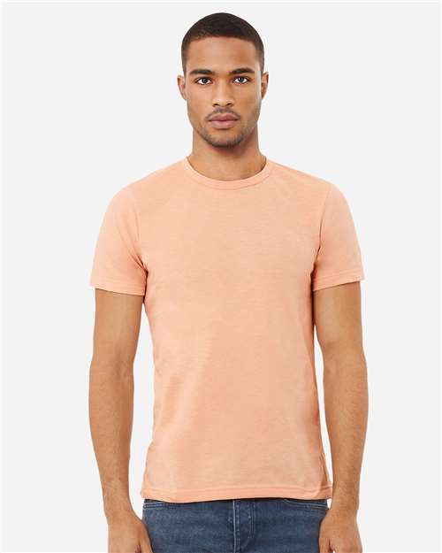 BELLA + CANVAS CVC Jersey Tee 3001CVC Heather Peach