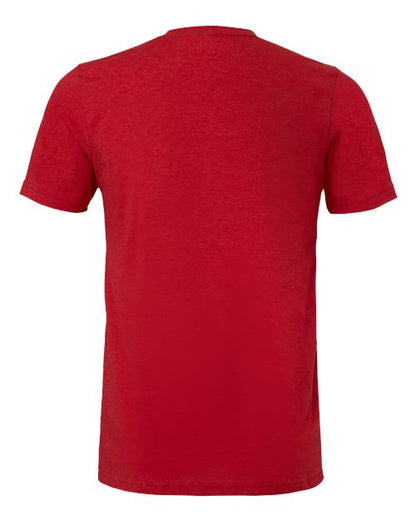 BELLA + CANVAS CVC Jersey Tee 3001CVC Heather Red Custom Embroidered Business Logo