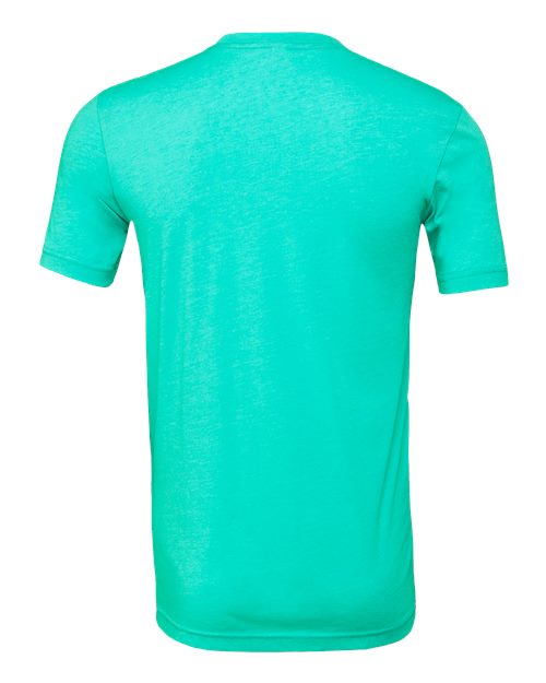 BELLA + CANVAS CVC Jersey Tee 3001CVC Heather Sea Green Custom Embroidered Business Logo