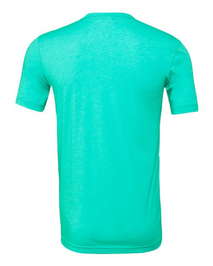 BELLA + CANVAS CVC Jersey Tee 3001CVC Heather Sea Green Custom Embroidered Business Logo