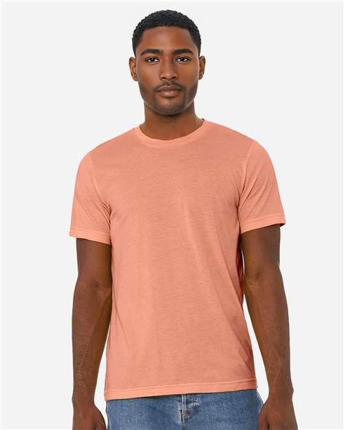 BELLA + CANVAS CVC Jersey Tee 3001CVC Heather Sunset