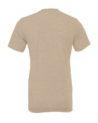 BELLA + CANVAS CVC Jersey Tee 3001CVC Heather Tan Custom Embroidered Business Logo